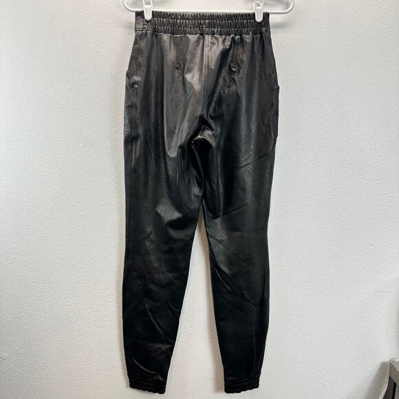 Spanx Leather-Like Joggers Faux Leather Jogger Black Small - Picture 3 of 14